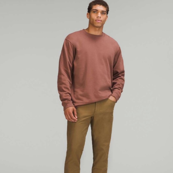 Lululemon French Terry Oversized Long Sleeve CrewSmoky Topaz Mens Size M - Picture 1 of 12